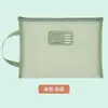 Bolsa para materia Morandi bolsa para materia de estudiante bolsa de malla de doble capa bolsa de clasificación para el aprendizaje bolsa para archivos de trabajo A4 bolsa de información