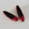 Suave~---Piel de vacuno de plena flor lavada, aumento de altura interno, otoño 2026, punta redonda, suela blanda, zapatos de mujer completamente de piel