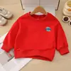 Suéter Infantil Primavera e Outono Meninos e Meninas Desenho Animado Casual Soltinho Coreano Pulôver Roupa Externa Novo Estilo