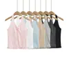 Verão 2026 Nova Camiseta Regata de Bolinhas com Gola Halter Feminina Slim Fit Sem Mangas Decote V Base Plissada Camisa Atacado