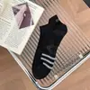 Calcetines Tobilleros Rayados de Algodón para Hombre Primavera y Verano Transpirables Cortos Casuales Estilo Simple Calcetines de Negocio