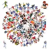Fornecimento Direto Transfronteiriço 100 Folhas Adesivos de Movimentos Clássicos de Rugby Jogador de Rugby da NFL Grafite Adesivos Decorativos