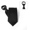 Corbata de Nuevo Estilo para Hombre de 8 cm Fácil de Usar, Corbata Perezosa de Rayas Rojas de Alta Gama, Diseño Personalizado Disponible, No Necesita Atar