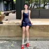 Nuevo Traje de Baño Deportivo para Niñas Estilo Coreano para Vacaciones en Aguas Termales, Súper de Ensueño, que Oculta el Vientre, Adelgazante, Traje de Baño de una Pieza con Falda