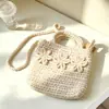 Nuevo sombrero de punto floral tridimensional estilo coreano, guantes de otoño e invierno, bolso, sombrero de lana cálido, a prueba de viento y elegante