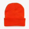 Gorro fluorescente de lana de color liso de Amazon, gorro de punto cálido para otoño e invierno, para hombre y mujer de Europa y América, gorro tipo jersey.