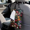 Nueva Caja de Pañuelos para Coche Bordada Floral Estilo 3D, Portapañuelos Colgante para Coche, Bolsa Colgante para Decoración Interior de Coche