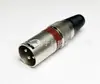 Plug de Áudio Niquelado Multi-Especificação do Fabricante Plug de Microfone Cabeça XLR de Três Vias Pode Ser Impresso com Logo