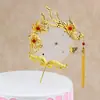 Rosa Roja Grande Original Nueva Fénix Creativo Enchufe Tanabata Cortejo Romántico Decoraciones para Hornear Pasteles de Cumpleaños