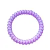 Color gelatina fina línea de teléfono anillo para el pelo pulsera banda de goma pequeña fresca joyería para el pelo anillo de teléfono cuerda para el pelo cuerda para la cabeza