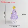 Árvore de Natal de Vidro Giratória Zibo Vidro Natal Famosa na Internet Decoração de Mesa Presente Ornamento Jingdezhen Item Quente