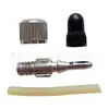 Accesorios de venta caliente llanta de bicicleta válvula británica juego de núcleos de válvula pequeña de goma bicicleta boquilla británica aguja para llanta