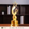 Trofeo Popular de Estrella de Cinco Puntas de Aleación de Zinc Chapado en Metal Premios Artesanía Metálica Adorno de Estrella Insignia
