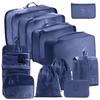 Conjunto de Armazenamento de Viagem com Compartimentos para Organização Fácil, Conjunto Multifuncional de Sete Peças para Organização Doméstica e Armazenamento Portátil
