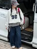Sudadera para niña, nuevo otoño 2026 estilo coreano con estampado de letras, jersey casual de corte holgado para primavera y otoño, moderna para niños mayores