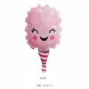 Balão de Rosquinha de Chocolate Aniversário Hambúrguer Batata Frita Pizza Balão Cachorro-Quente Festa Balão de Filme de Alumínio Decoração