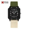 Reloj Oufani Impermeable con Números Romanos, Correa Simple de Nailon, Reloj de Cuarzo, Silencioso, Ligero, Reloj Unisex para Escuela Secundaria y Exámenes de Admisión a la Universidad