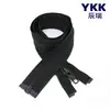 Ykk Auténtico En Stock No. Cremallera Abierta de Latón Antiguo Negra de 5" para Chaquetas de Plumas de Tela Negra, Chaquetas de Cuero y Bolsos, Personalizable