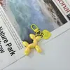 Novo Pingente Chaveiro Cachorro Balão a Laser Estilo Ins Cor Doce Coração Acessórios de Joalheria DIY Pingente de Bolsa Feminina