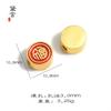 Pulseira da Sorte Dourada Tradicional Acessórios para Joias Artesanais com Contas Estilo Chinês Artesanato com Contas Douradas