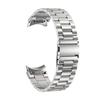 Adecuado para correa de reloj Samsung Watch6/5/4 Watch6, cadena de reloj con botón de cinturón de acero metálico de tres plantas para hombres