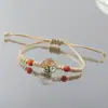 Pulsera de Serie de Flores Secas al por Mayor Vidrio Espécimen de Flor Real Gipsófila Flor de Durazno Árbol de la Fortuna Mariposa Pulsera Escénica Joyería