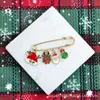 Desembaraço Aduaneiro Transfronteiriço de Novos Acessórios de Natal, Broches de Bolsa de Metal, Emblemas de Árvore de Natal em Desenho Animado, Acessórios de Vestuário