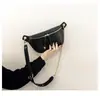 Bolsa Pequena 2025 Primavera/Verão Nova Estilo Coreano Versátil Bolsa Feminina Bolsa de Cintura Tendência Bolsa Transversal Bolsa de Palha Tecida Ins