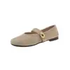 Nuevos Zapatos Planos Mary Jane para Mujer Primavera/Verano 2026, Nuevos Mocasines de Estilo Artístico Vintage, Zapatos Mary Jane sin Cordones