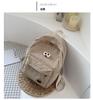 Mochila escolar estilo preppy coreano de gran capacidad, mochila de pana, mochila para estudiantes de primaria y secundaria, mochila femenina para ocio al aire libre