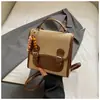 Mochila Contrastante Estilo Coreano Moda Retrô Feminina 2025 Outono Nova Moda Bolsa de Mão Mochila de Viagem Bolsa Transversal