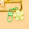 Chaveiro Colorido de Flor de Cerejeira Fofo DIY Pequenos Acessórios Bolsa Acessórios de Boneca Decorações Pingente Atacado