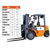 Fabricante Forklift Norman Diesel Personalizado 2 Toneladas 2,5 Toneladas 3 Toneladas 3,5 Toneladas Forklift a Combustível Forklift de Quatro Rodas Operado pelo Operador