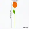 Tulipa de Crochê em Lã Feita à Mão Cruzada Flor Tulipa de Tricô Presente de Feriado Flor Artificial Tulipa Venda por Atacado