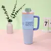 Taza de Hielo para Coche Transfronteriza de 40 oz Color Dopamina Vacío Taza de Fruta Gran Capacidad Termo Portátil con Asa