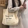 Bolsa de Lona Portátil Atacado Pronta do Fabricante, Bolsa de Lona Casual e Versátil, Bolsa de Ombro de Algodão Feminina da Moda Feita Sob Medida