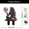 Amazon Temu Transfronterizo Acrílico Jardín Patio Estaca Suelo Planta en Maceta Decoración Decoración de Jardín Accesorios Colección