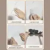 Suporte de Armazenamento para Secador de Cabelo Sem Furos Suporte de Parede para Banheiro Prateleira de Posicionamento para Pendurar Armazenamento de Secador de Cabelo para Banheiro