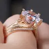 Chenrui Joias de Desejo Transfronteiriças Luxo Acessível Diamante Zircônia Branca Anel Branco Acessórios Populares Europeus e Americanos Atacado