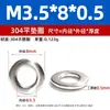 M1.6-M52 Junta Metálica Din125 Arandela Plana de Acero Inoxidable 304 para Tornillo de Sellado