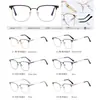 91374 Venta Directa de Fábrica Exportación Gafas Metálicas para Hombre Anti Luz Azul Gafas con Montura Clásica de Ceja Gafas de Moda