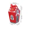 Casa de Caramelos Navideña Caja de Galletas Colorida Caja de Empaque Caja de Galletas Turrón Copo de Nieve Crujiente Caja de Empaque Regalo Caja de Color
