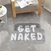 Alfombrilla de Suelo de Imitación Cachemir Divertida con Letras Transfronteriza de Amazon Antideslizante Resistente a la Suciedad Felpudo de Baño Resistente al Desgaste Alfombra Fácil de Limpiar
