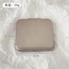 Espejo de Maquillaje Plegable con Tapa Abatible Ins Advanced Sense Acero Inoxidable Doble Cara Espejo Pequeño Espejo de Maquillaje Portátil para Mujer