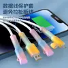 Cable de Datos de Comunicación para Teléfono Móvil Cubierta Protectora Cable de Carga Nuevo Protector de Cable de Silicona Anti-Rotura Enrollador de Cable Universal para Teléfonos Móviles