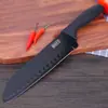 Venta directa de fábrica juego de cuchillos de cocina de acero inoxidable de siete piezas cuchillo para frutas juego de cuchillos de cocina portacuchillos combinación de tabla de cortar