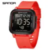 Reloj de Senderismo Sanda para Jóvenes de Secundaria y Preparatoria, Reloj de Pulsera Multifuncional con Repetición, Reloj Electrónico Deportivo Impermeable con Alarma