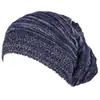 Outono e inverno novo gorro de tricô fino de camada única com cores mistas e pregas, gorro de lã quente à prova de frio para homens e mulheres
