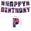 Decorações de Festa de Aniversário Temática Vampirina Nana Transfronteiriça Banner Bandeira de Bolo Conjunto de Balões