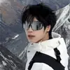 Óculos de Sol Ciclismo ao Ar Livre Alpinismo Esqui À Prova de Vento Óculos de Sol Proteção Solar Óculos de Sol de Peça Única para Homens e Mulheres com Armação Retrô Oversized